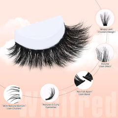 Winifred design courant courbure C pour un effet plumeux naturel.