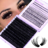 Winifred ensembles-cils 14-20mm avec pointes, volume remarquable pour un regard profond.