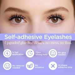 WINKGIGGLE extensions cils sans colle offrent une application rapide et propre.