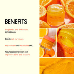 Texture lisse révélée par l'exfoliant Orange You Bright de Winky Lux.