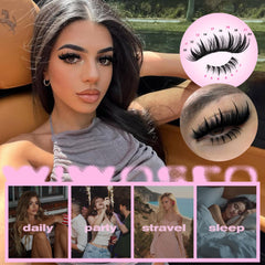 wiwoseo courbure D – cils légers pour un look naturel