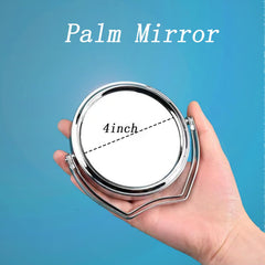 Miroir WMugthome portable avec poignée, idéal en voyage ou au bureau.