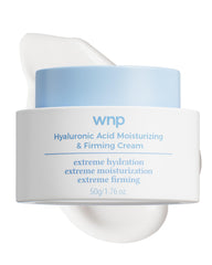 Crème WNP hydratante 4D acide hyaluronique: texture légère et hydratation durable.