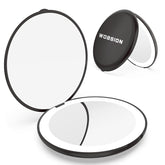 Miroir de voyage WOBSION 1x et 10x pour retouches précises.