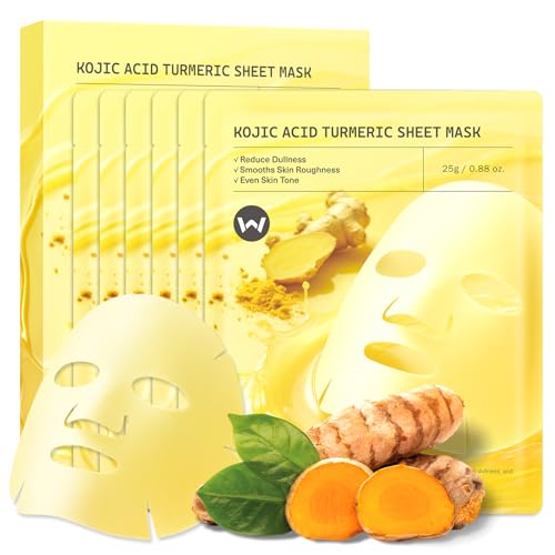 Masque Wokatta feuilles avec emballage élégant, prometnant un teint lumineux.