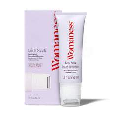 Sérum Let’s Neck de Womaness dans sa bouteille, pour une peau du cou plus ferme.