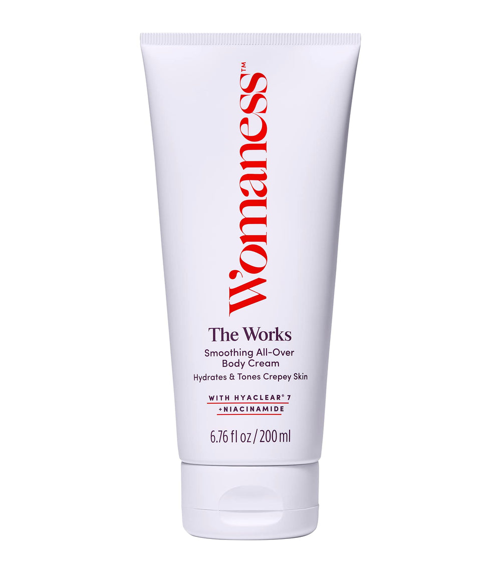 Womaness The Works: bouteille pompe pratique pour une hydratation rapide et durable