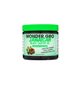 Wonder Gro bouteille d'huile de ricin noire jamaïcaine, hydratation en profondeur pour les cheveux.