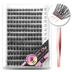 Cils auto-adhésifs WONSIS, ensemble 156 pièces pour un regard rapide et naturel.