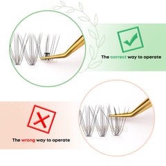 WONSIS cils-naturels look discret pour quotidien et maquillage léger.