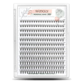 WONSIS clusters de cils 240 pièces pour poses rapides et naturelles.