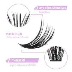 Épaisseur 0,07 mm et C Curl pour un confort durable.