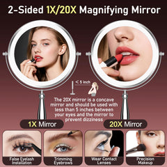 Woocica éclairage tri couleurs pour tout type de maquillage