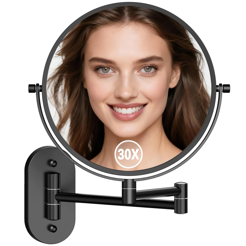 Miroir WOOCICA double-face 1x et 30x pour maquillage précis et soins quotidiens