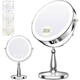 Woocica miroir maquillage lumineux de 9 pouces offre un reflet clair et pratique