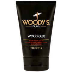 Woody's gel-coiffant: bouteille visible offrant un maintien extrême sans flocage.