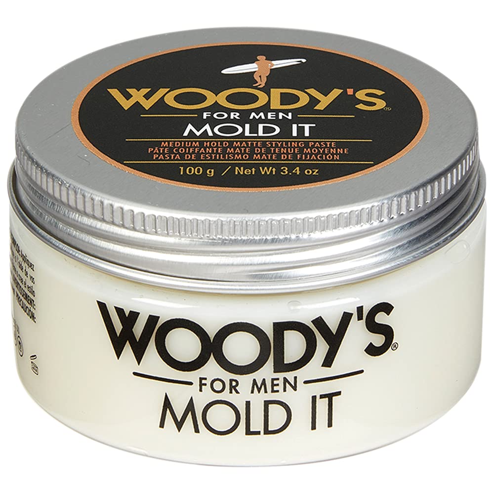 Woody's Mold It Matte: texture-volume pour une coiffure naturelle et pleine de corps.