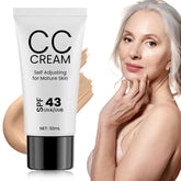 WOPPOE CC Crème pour visage – bouteille: texture fluide et couvrante pour peau mature.