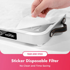 Papiers filtrants Woput pour salon, nettoyage rapide et maintenance facile.