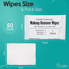 World Amenities lingettes vitamine E hydratent et apaisent la peau sensible.