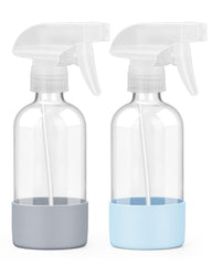Worldgsb bouteille spray en verre 8 oz bleu, visibilité du niveau pour un dosage précis