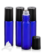 Worldgsb bouteille roller 10ml bleu en verre, protection UV