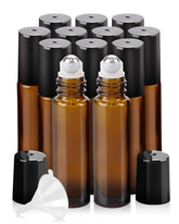 Worldgsb ensemble complet de 12 bouteilles roller ambre 10 ml pour voyage
