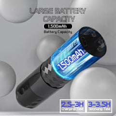 Batterie Wormhole Tattoo 1500 mAh, autonomie pour sessions prolongées