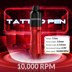 Alimentation Wormhole Tattoo offrant réglages simples et alimentation stable.