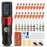 Wormhole Tattoo Gun Kit sans fil – ensemble complet prêt pour les sessions prolongées.