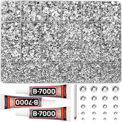 Worthofbest pierres cristal clair 2-6 mm pour finitions lumineuses