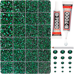 Worthofbest strass émeraude 2mm flatback pour bijoux et décoration