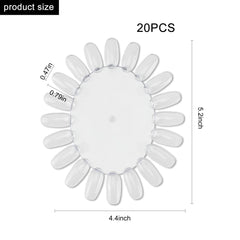 Worutuk roue echantillons-ongles-plastique : outil pratique pour art des ongles à domicile.
