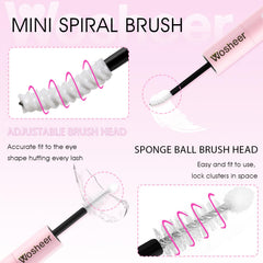 WOSHEER Seal transparent: embout précis pour viser les bases des cils.