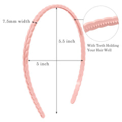 Bandeaux WOVOWOVO 7mm avec dents offrant une tenue stable sans glisser