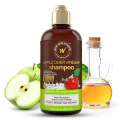 Shampoing WOW Vinaigre de cidre – flacon prêt à l usage, soins capillaires