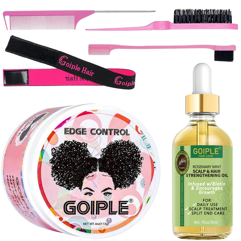 WOZUTUNT cire-coiffante pour contours des cheveux noirs, maintien précis et naturel
