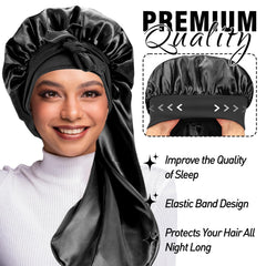 Détail élastique du bonnet WOZUTUNT assure maintien confortable toute la nuit.
