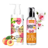 WOZUTUNT crème coiffante 3-en-1 pour cheveux rebelles offre brillance et douceur