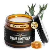 Wrath & Remedy: pot de baume tallow non fouette eucalyptus, hydratation longue duree.
