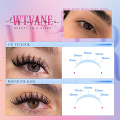 wtvane fibres cils douces et legères imitant le naturel.