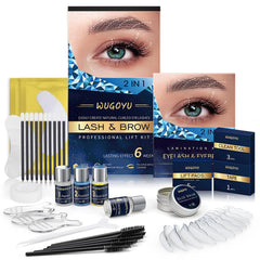 WUGOYU kit lift cils et sourcils : résultat naturel et durable.