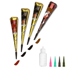 Le kit tatouage temporaire WUMAWU avec cône de pâte pour un look éphémère durable.