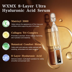 WXMX Sérum Ultra avec Matrixyl 3000 pour une peau visiblement plus ferme.