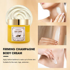 Xaninp Champagne Crème Corps – application rapide, absorption légère et soin quotidien efficace.