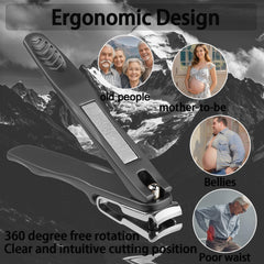 XGIZMOO coupe-ongles manche long pour une coupe sans effort.