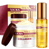 Xicks Masque Maca Collagène: application facile pour soin en profondeur des cheveux.