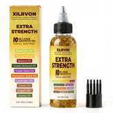 XILRVON Herbal Hair Growth Oil bottle showing root nourishment.