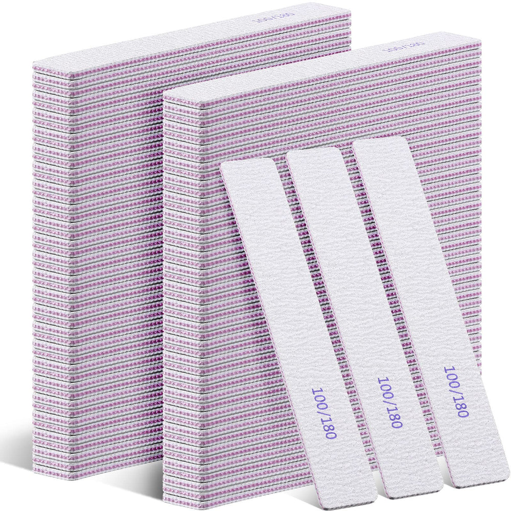Xinnun lime d’ongles double-face 100/180, pratique pour modeler rapidement les ongles.