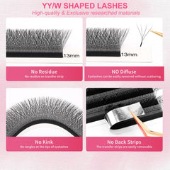 XIUSUZAKI extensions 4D en forme YY, application rapide et précise.